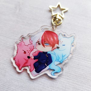 FINAL RESTOCK BnHA | Quirks N Curses Todoroki Shadow Dogs | Japońskie Anime Shounen | Akrylowy urok