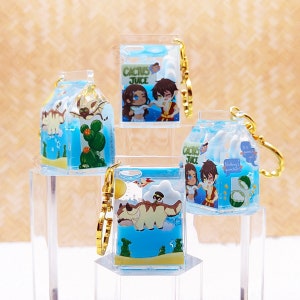 ATLA | Cactus Juice Bottle Milk Carton Charms | Avatar Cartoon | Anime Handbag / Ita bag / Backpack Accessory