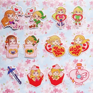 FINAL RESTOCK LoZ | Classic 90&#39;s Video Game Inspired Stationery | Hero of Time and Princess | Vinyl Stickers and Stationery