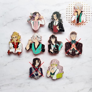 FINAL RESTOCK Dapper Suit Slayers 2: Pillars | Anime Weeb Otaku Hard Enamel Pin / Ita Bag Accessory