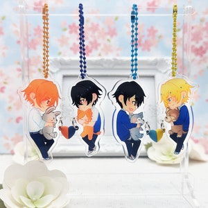 Heart Plush Linking Charms | SasaMiya and HiraKagi Japanese BL Yaoi Manga | Handbag / Ita bag / Backpack Accessory