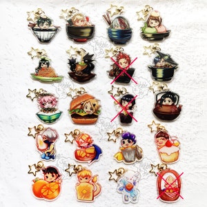 SCHLUSSWIEDERBESTAND BnHA | KLASSE 1-A Cafe Charm Stern Schlüsselanhänger | Doppelseitiger Acrylanhänger | Handtasche/Itabag/Rucksack Accessoire