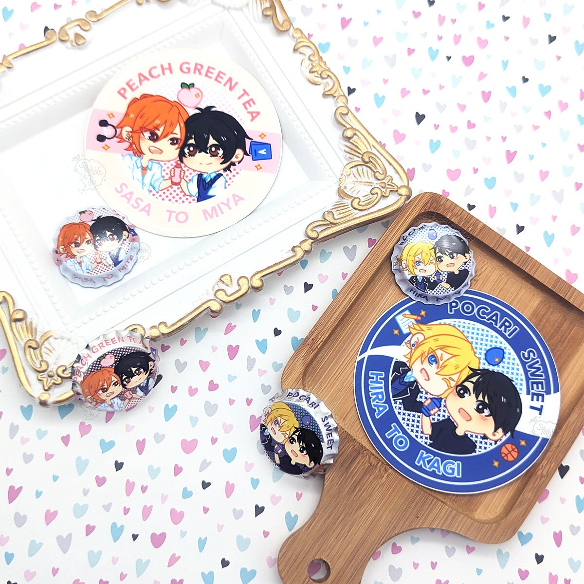 Pocari Sticker Sasamiya Tea & Hirakagi Pocari | Japanese BL Yaoi Manga | Kawaii Vinyl ...