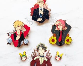 FINAL RESTOCK Dapper BnHA Bois | Snazzy Formal Suit Hard Enamel Pins | Anime Hero UA Students | Handbag / Ita bag / Backpack Accessory