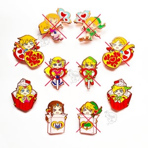FINAL RESTOCK LoZ | Classic 90&#39;s Video Game Inspired Hard Enamel Pins | Hero of Time and Princess | Handbag / Ita bag / Backpack Accessory