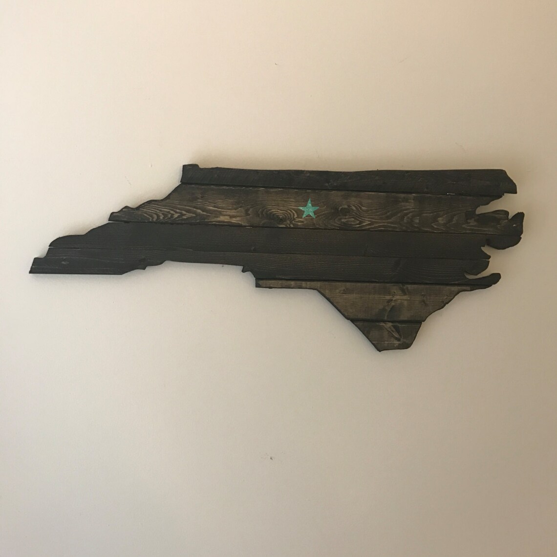 North Carolina Wood Cutout Wall Art Etsy
