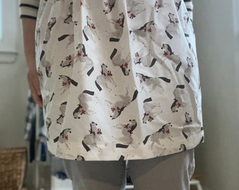 Half Apron, Kitchen Apron, Horse Print Apron, Apron