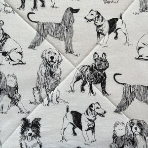 Dog Print Potholder, Pot Holder, Hot Pad, Fun Potholder image 4