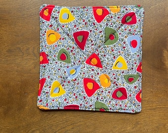 Abstract Retro Print Potholder, Pot Holder, Hot Pad, Fun Potholder