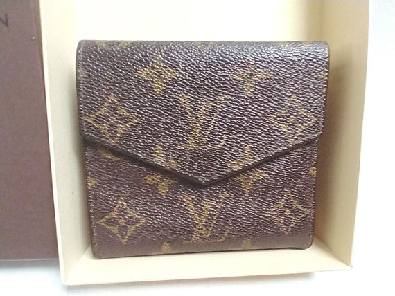 FREE SHIP Louis Vuitton Authentic Monogram Trifold Wallet 