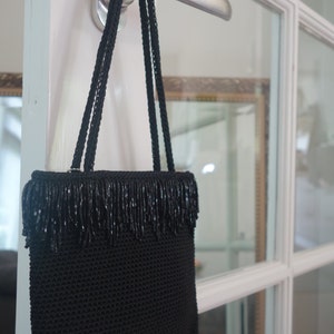 The Sak, New York - chique black ladies evening bag - vintage