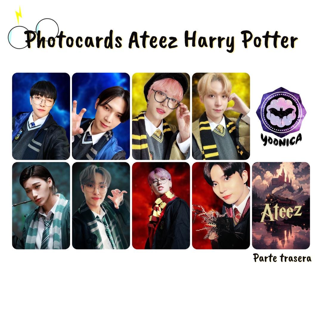 ATEEZ ハリーポッター ヨントン トレカ コンプ Packs Photocards Hongjoong, Seonghwa, Yunho, Yeosang, San, Mingi