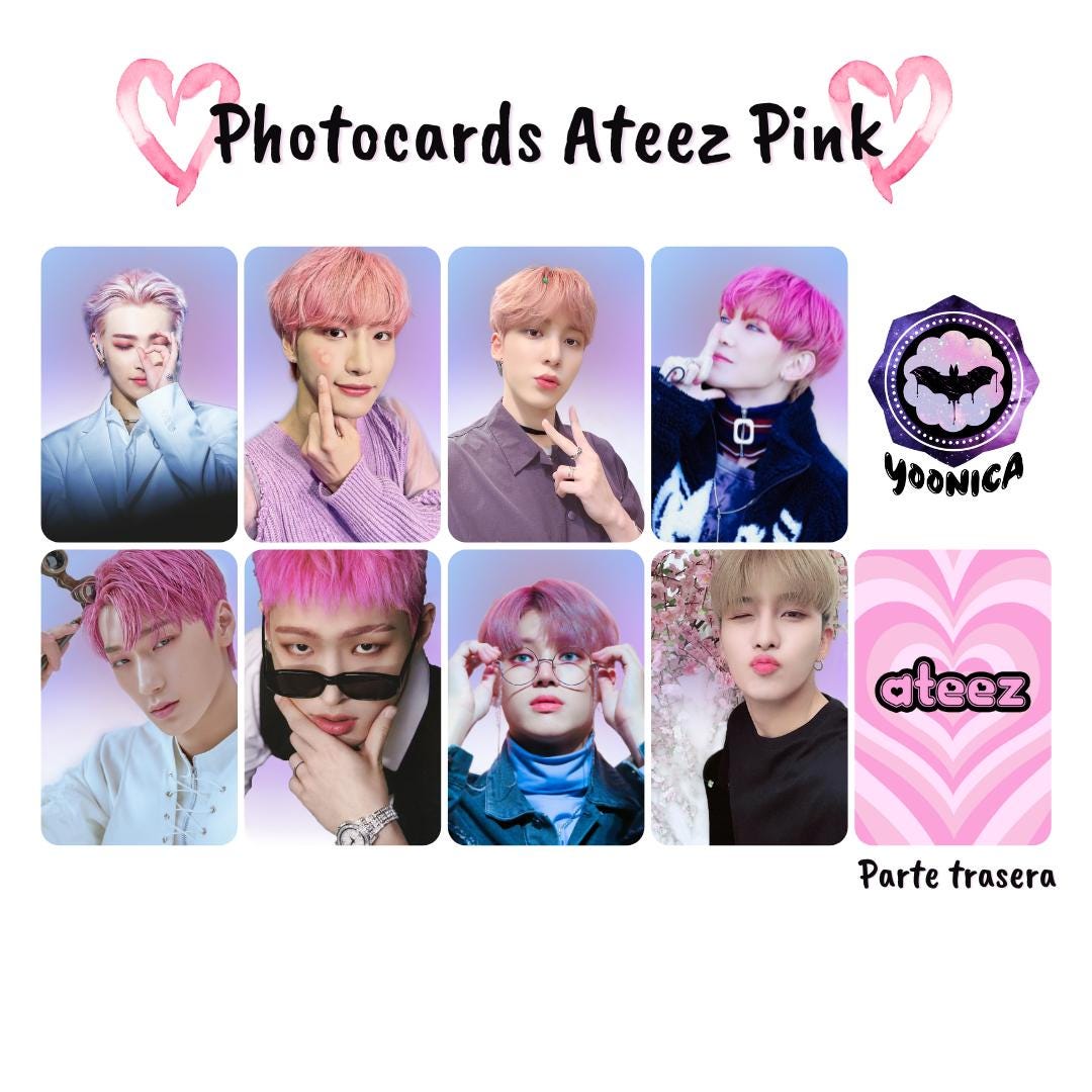 Packs Photocards Hongjoong, Seonghwa, Yunho, Yeosang, San, Mingi