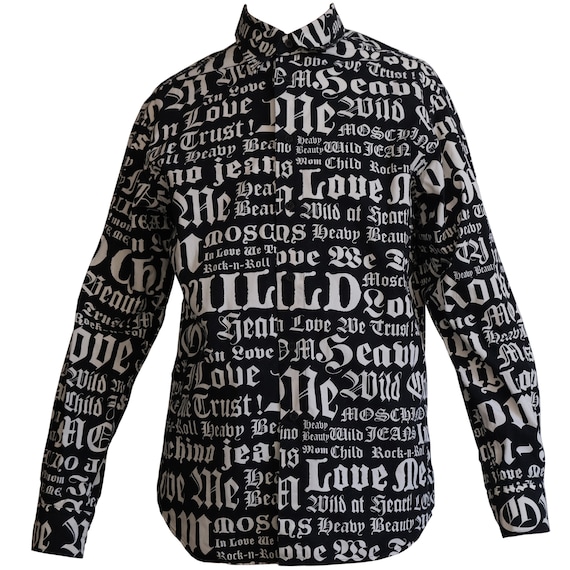 Moschino Jeans 1990s Gothic All-over 