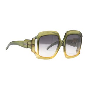 Christian Dior 1970s Oversized Square Optyl Sunglasses, Germany