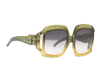 Vintage Christian Dior 2044-80 Optyl Honey Frame Sunglasses Made