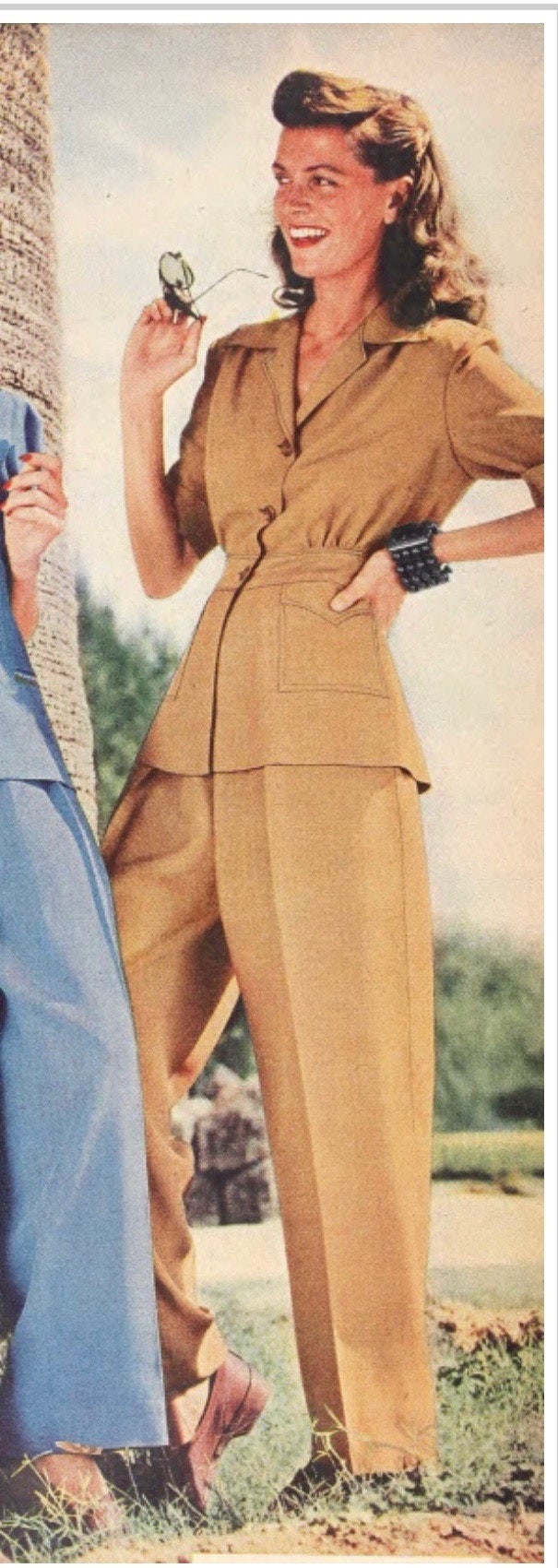1940s Pant Suit, 1940s Sports Jacket, 1940s Safari Suit, 1940s Explorer