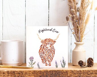 The Highland Cow Greetings Card