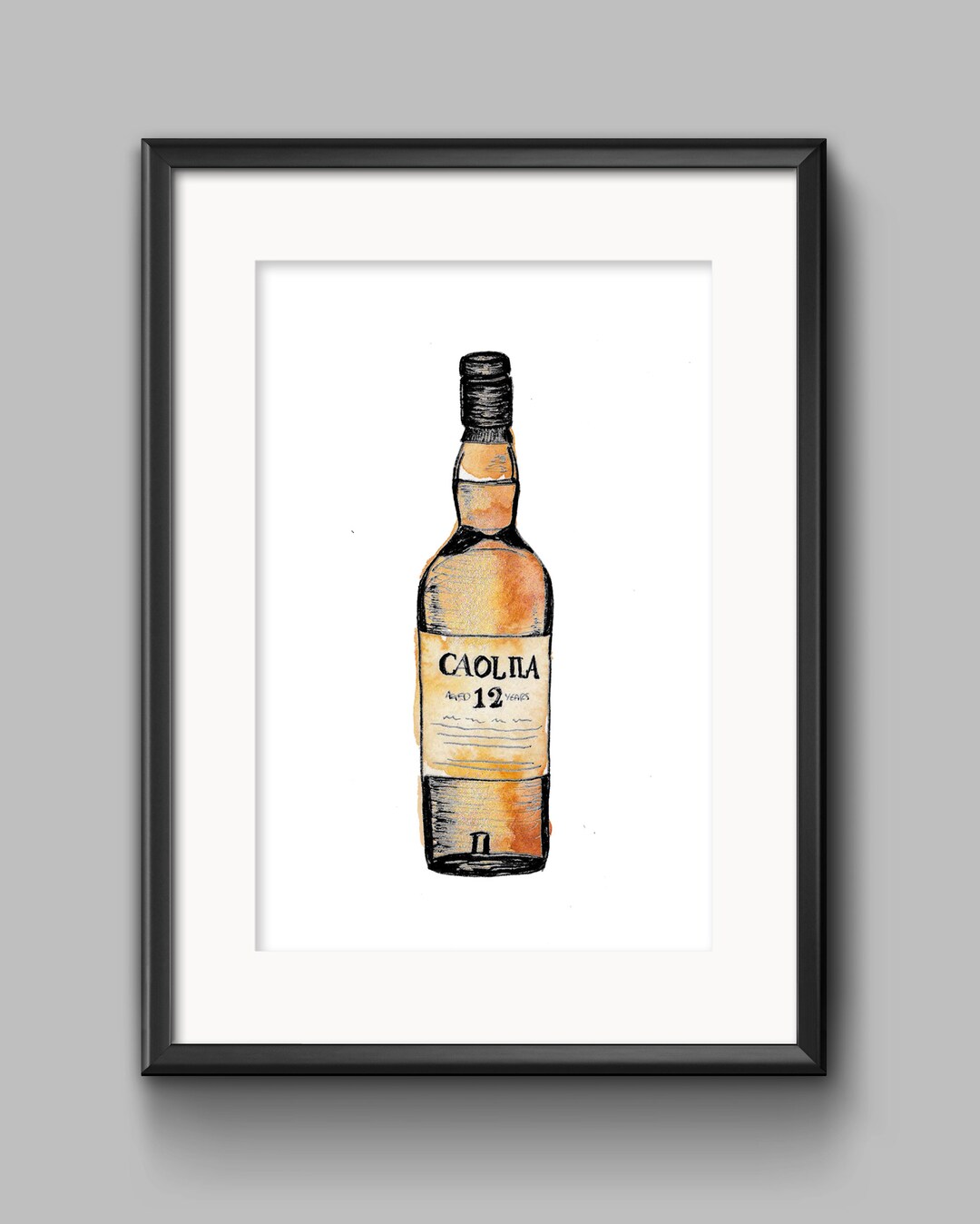 ♡ CAOLILA ♡ Caol Ila Whisky Bottle Print - Etsy Canada