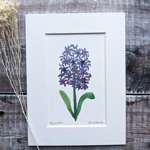 Hyazinthe - Mini Metallic Aquarell Malerei