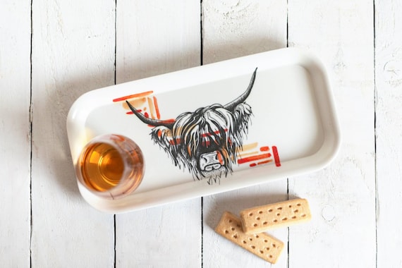 Highland Coo Serving Tray