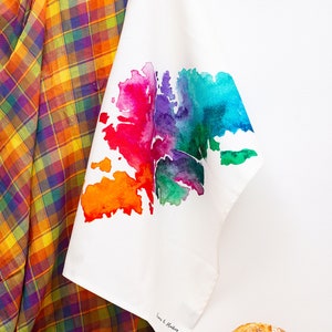 Lewis & Harris Watercolour Map Tea Towel