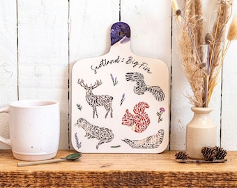 Scottish Wildlife Mini Chopping Board