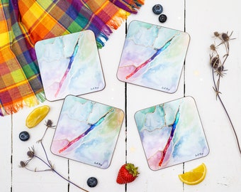 Loch Ness Watercolour Map Coaster