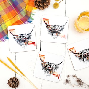 Highland Cow Coaster