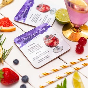 The Royal Stag Coaster | Cocktail Recipe Coaster | Liqueur Cocktail