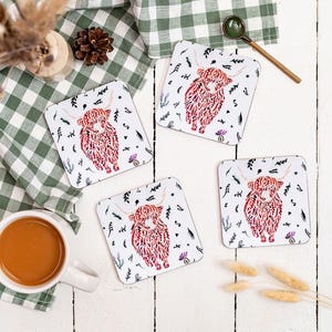 Highland Cow Coaster