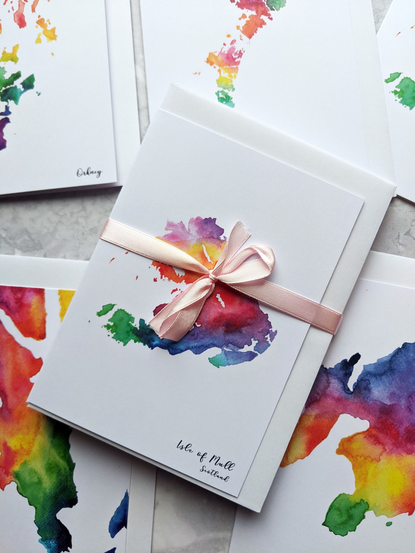 Scottish Islands Greetings Card Set pack of 8 - Etsy