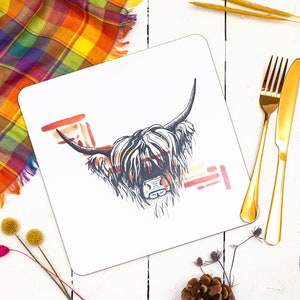 Highland Coo Mat / Pot Stand