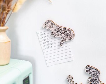 Otter Wooden Magnet