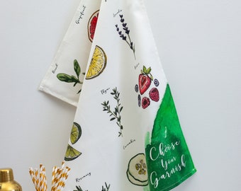 Choose Your Garnish Tea Towel