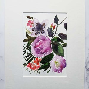 Pretty In Pink - Original Watercolour Floral Art