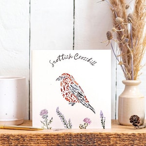 Scottish Crossbill Greetings Card