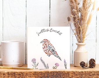 Scottish Crossbill Greetings Card