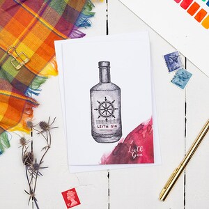 Biglietto d'auguri Leith Gin – Bottle Art Range