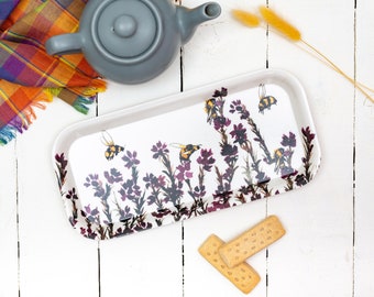 Heather & Honey Watercolour Serving Tray