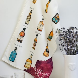 Scottish Whisky Tea Towel