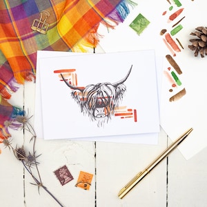 Highland Cow Card