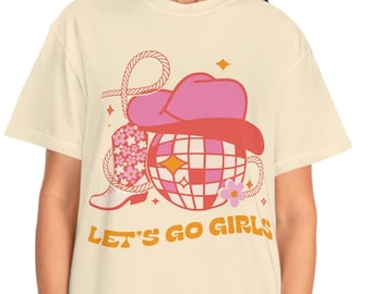 Let's Go Girls - Bachelorette - Nash Vegas - Cowboy Disco - Comfort Colors - Y2K Unisex Garment-Dyed T-shirt