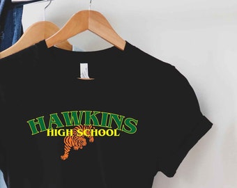 Hawkins High School - Stranger Things - Mascot - Sports Tshirt - Jersey Short Sleeve Tee