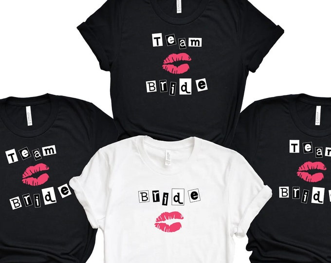 Team Bride - Mean Girls - Burn Book - Bachelorette Party - Jersey Short Sleeve Tee