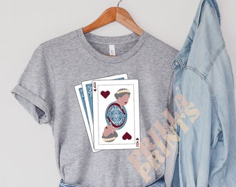 Queen of Hearts - Queen Elizabeth II - Royal Family - Unisex Jersey Short Sleeve Tee