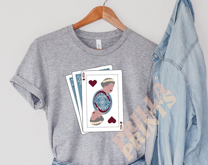 Queen of Hearts - Queen Elizabeth II - Royal Family - Unisex Jersey Short Sleeve Tee