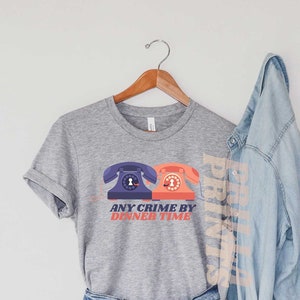 Olsen & Olsen Mystery Agency - Any Crime By Dinner Time - Cute 90s Unisex Jersey Short Sleeve Tee
