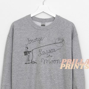 It&#39;s A Wonderful Life - George Lassos The Moon - Sketch - Vintage Feel - Unisex Heavy Blend Crewneck Sweatshirt