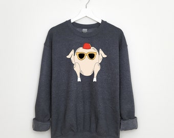 Thanksgiving Turkey from Friends Line Art Minimalist Friendsgiving Crew Unisex Heavy Blend Crewneck Sweatshirt
